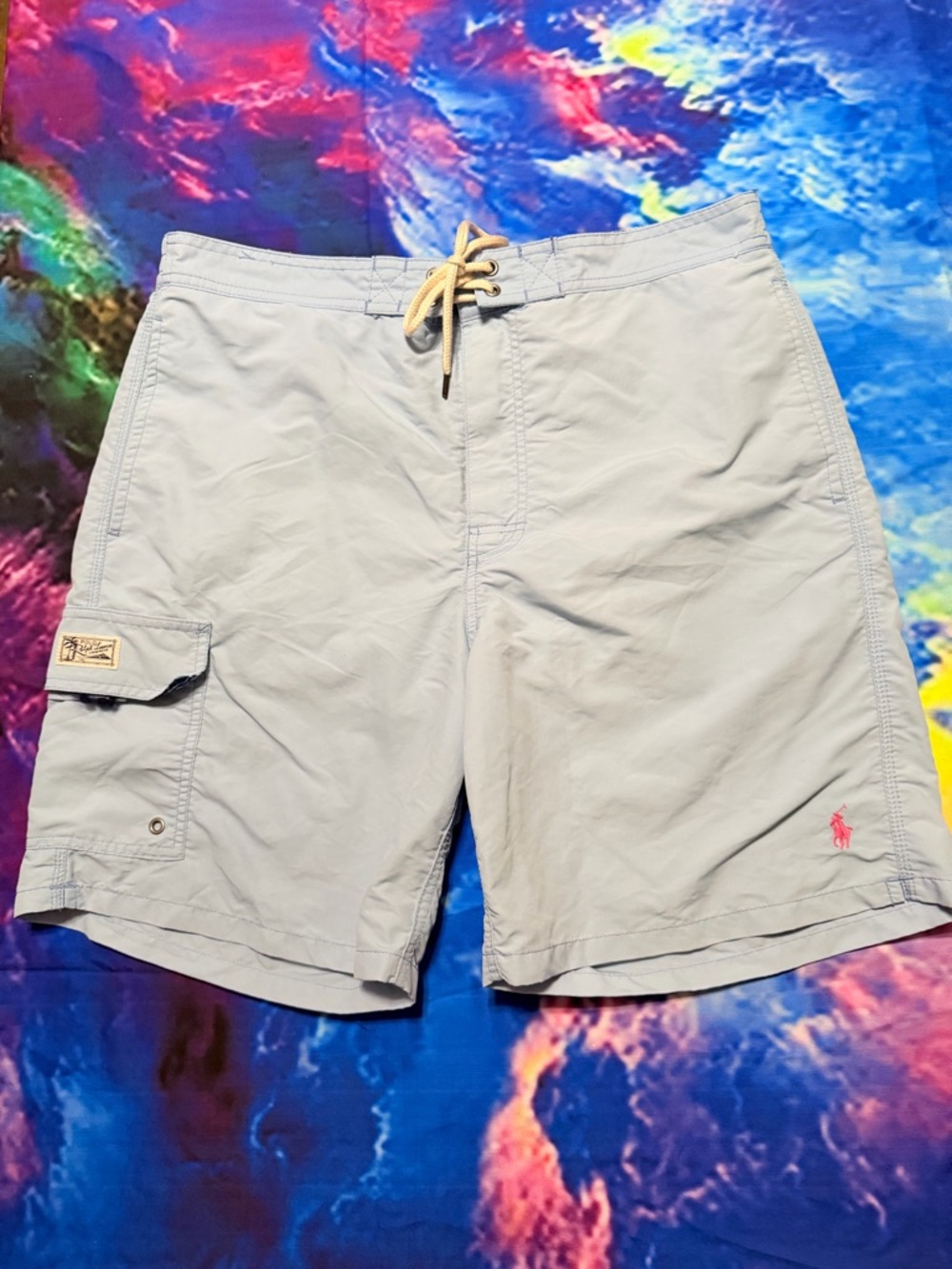 Polo by Ralph Lauren Blue Floral Drawstring Swim Shorts